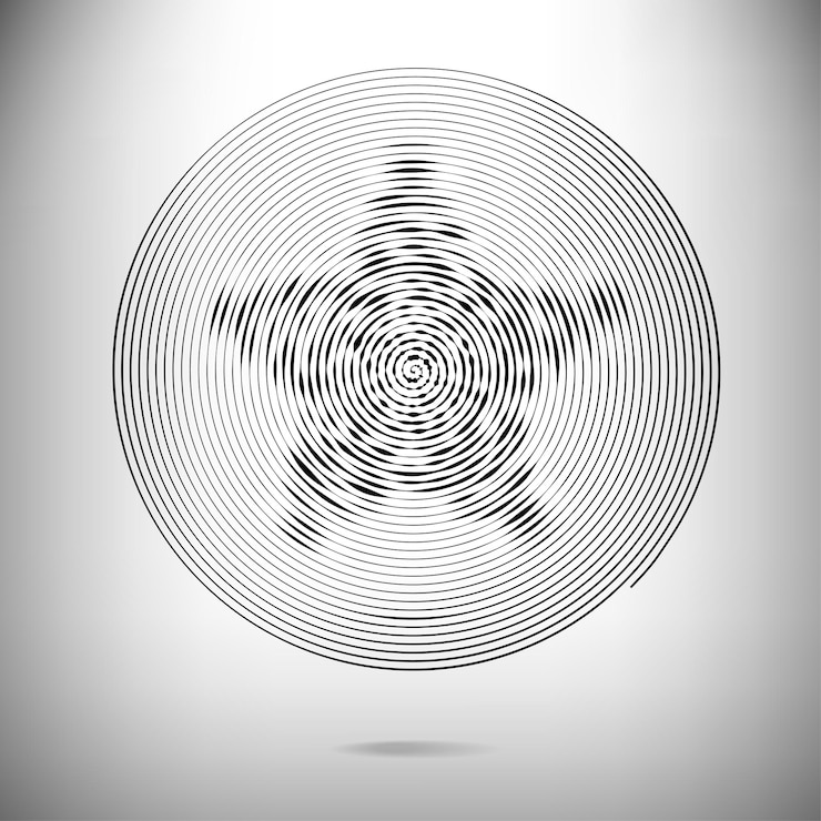 Vector abstract spiral texture