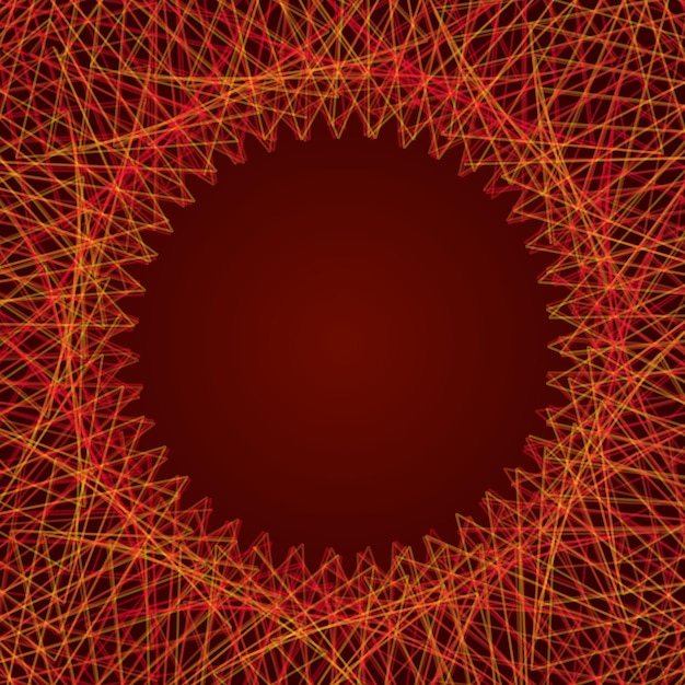 Vector abstract spirograph element