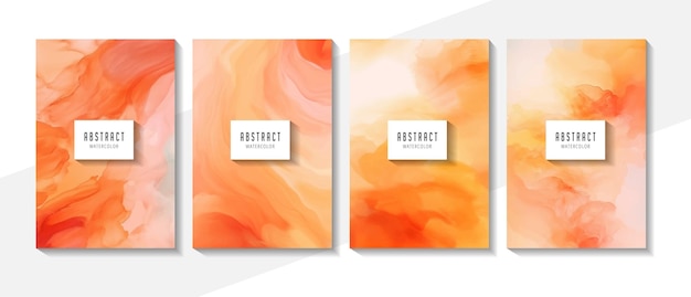 Abstract splashed watercolor textured background Background set