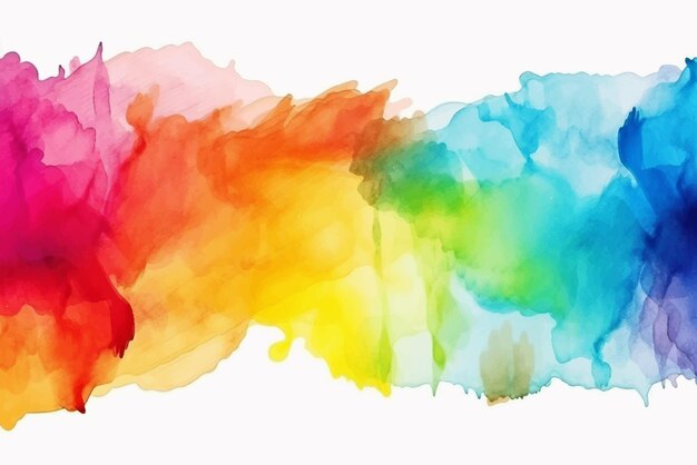 Vector abstract splashed watercolor textured background multicolored watercolor background