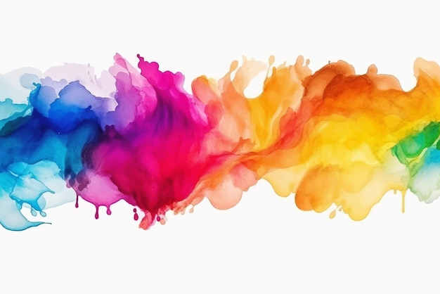 Abstract splashed watercolor textured background Multicolored watercolor background