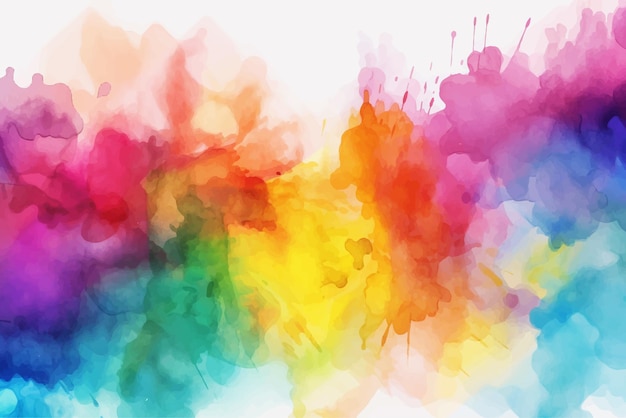 Abstract splashed watercolor textured background Multicolored watercolor background