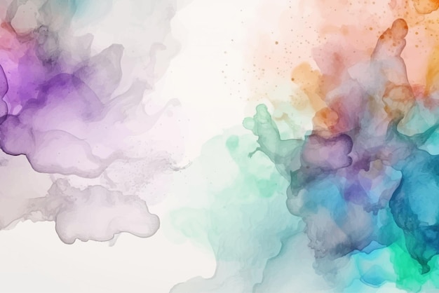 Abstract splashed watercolor textured background multicolored watercolor background