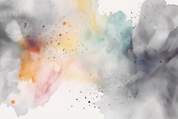 Vector abstract splashed watercolor textured background