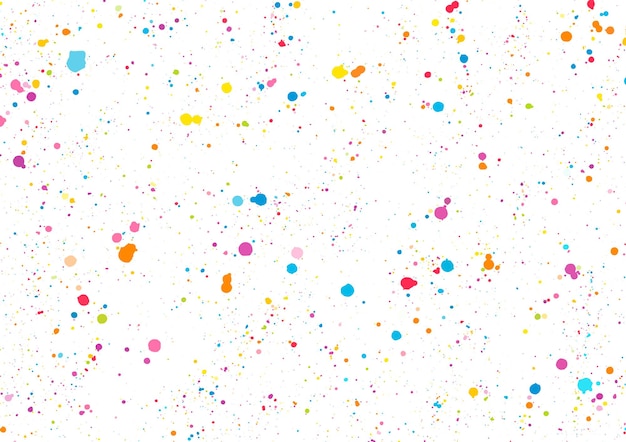 Abstract splatter kleur op witte achtergrond vectorillustratie