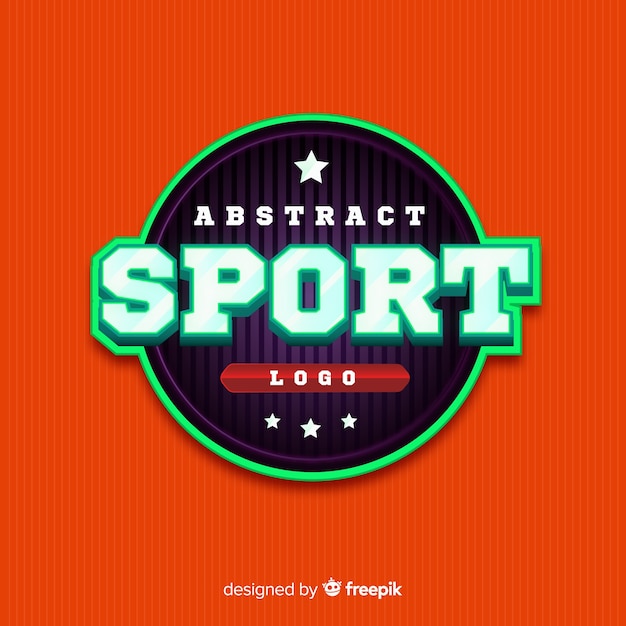 Abstract sport logo sjabloon