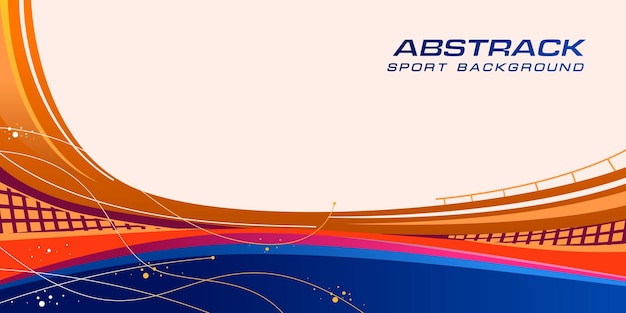 Abstract Sports Background Vector International Sports Day Illustration