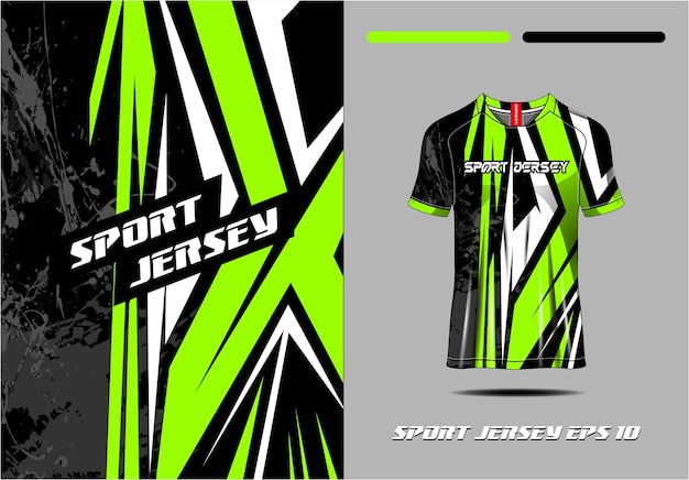 Abstract sports jersey texture background green for soccer jersey cycling soccer game Premium