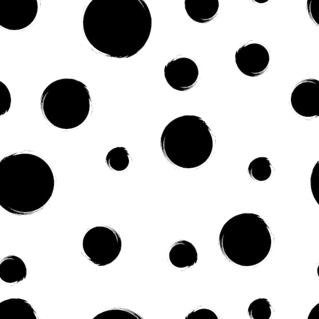 Abstract spot pattern dalmatian seamless pattern spot cow skin texture spotted background black