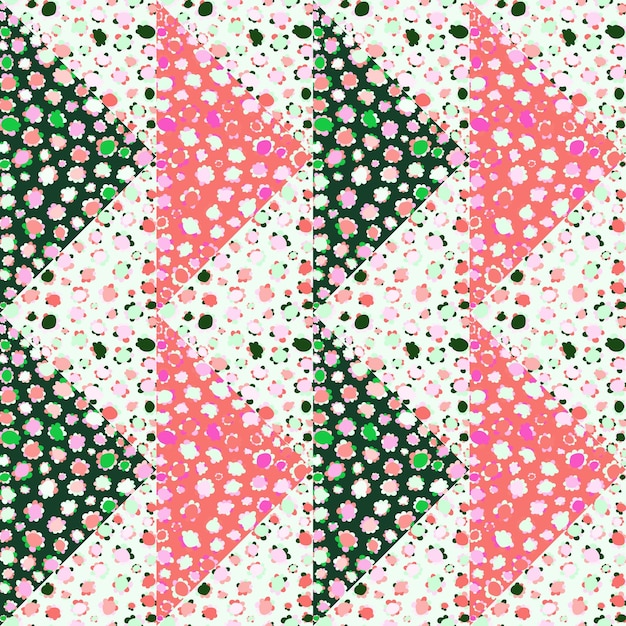 추상 자리 모양 원활한 패턴 크리 에이 티브 모자이크 카모마일 꽃 벽지 꽃 장식 식물 배경
