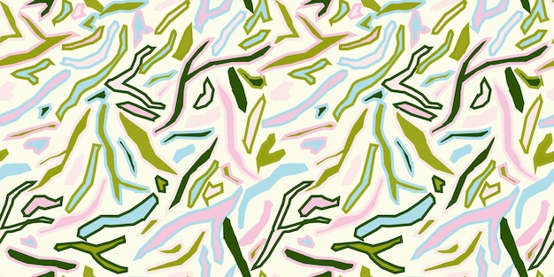흰색 배경에 추상 반점 원활한 패턴 다채로운 비정형 파도 동물 호랑이 또는 얼룩말