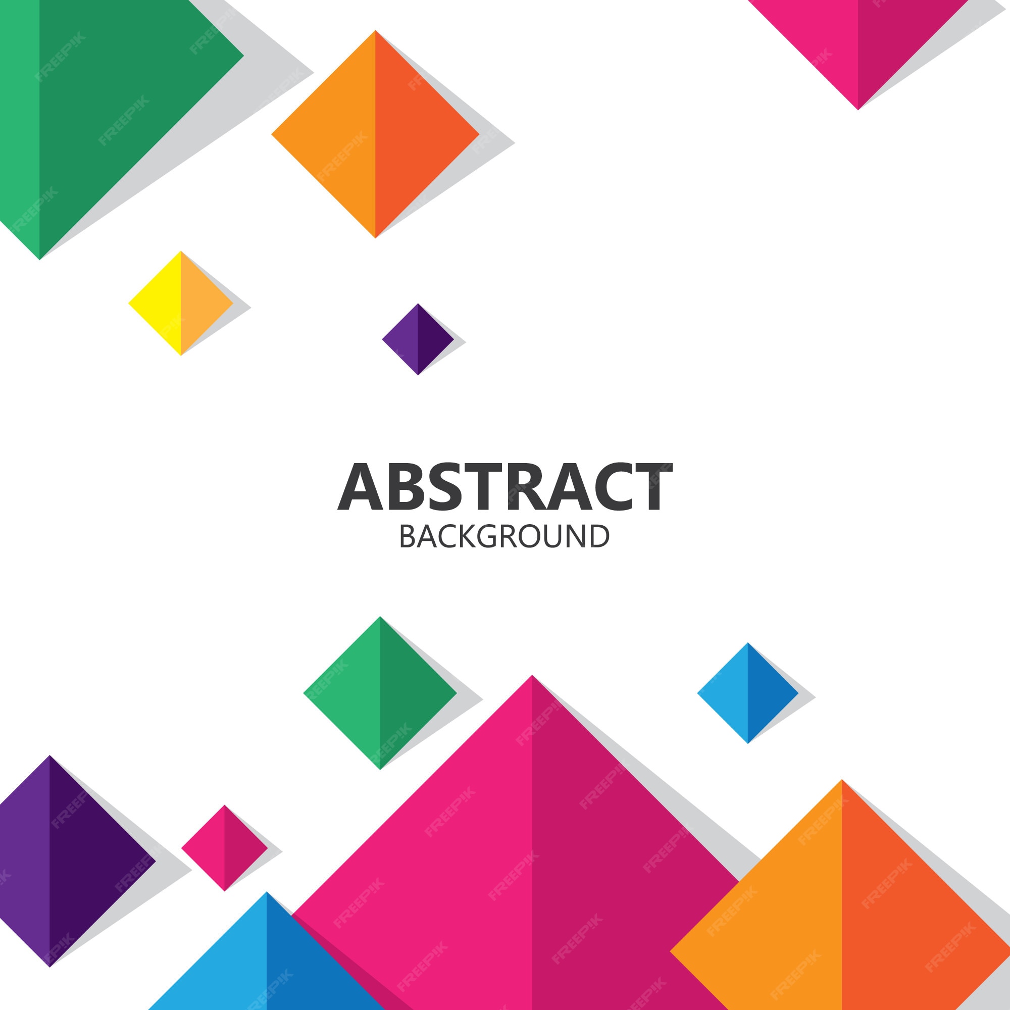 Premium Vector | Abstract square colorful geometric background vector