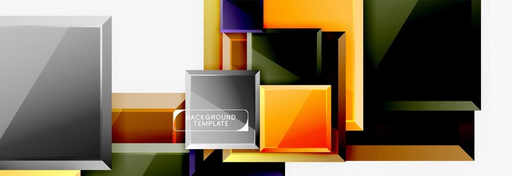 Vector abstract square composition for background banner or logo