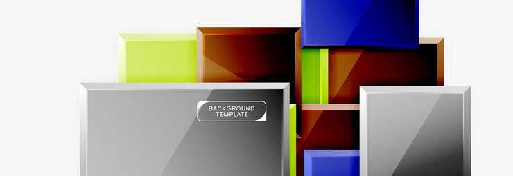 Vector abstract square composition for background banner or logo