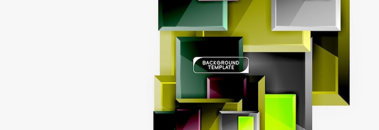 Vector abstract square composition for background banner or logo