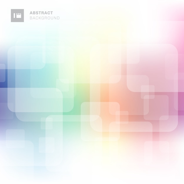 Abstract square overlapping colorful background.