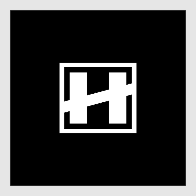 Premium Vector | Abstract square pixel leter h logo, design vector ...