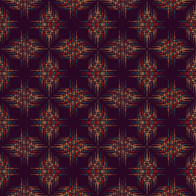 Abstract squares seamless pattern design