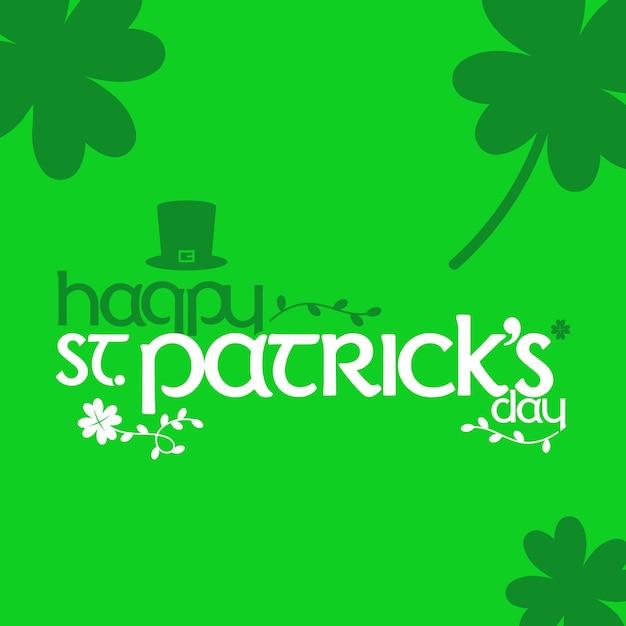 Abstract St. Patrick's day text