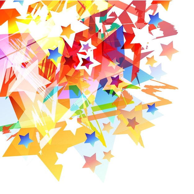 Abstract star background vector