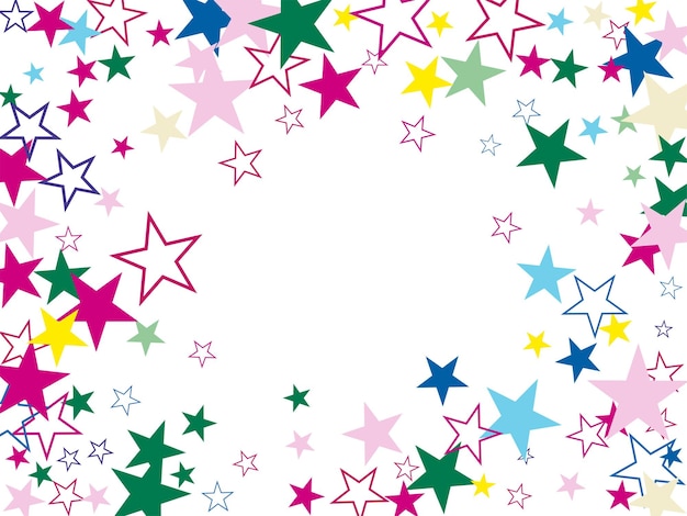 Abstract star colorful background