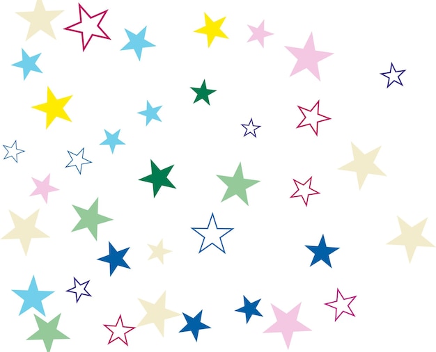 Abstract star colorful background