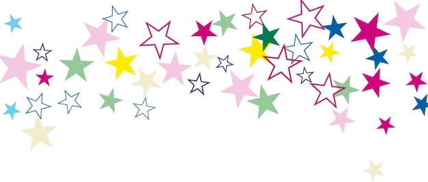 Abstract star colorful background