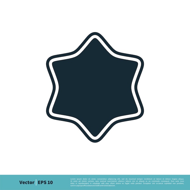 Абстрактная звезда значок вектор логотип шаблон иллюстрации дизайн вектор EPS 10