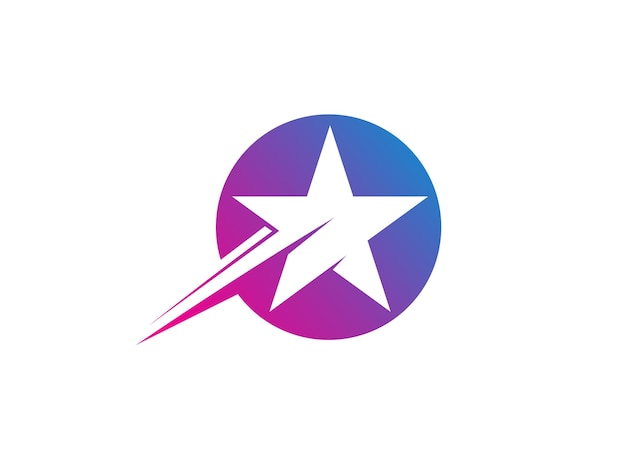 Abstract star logo icon design template elements