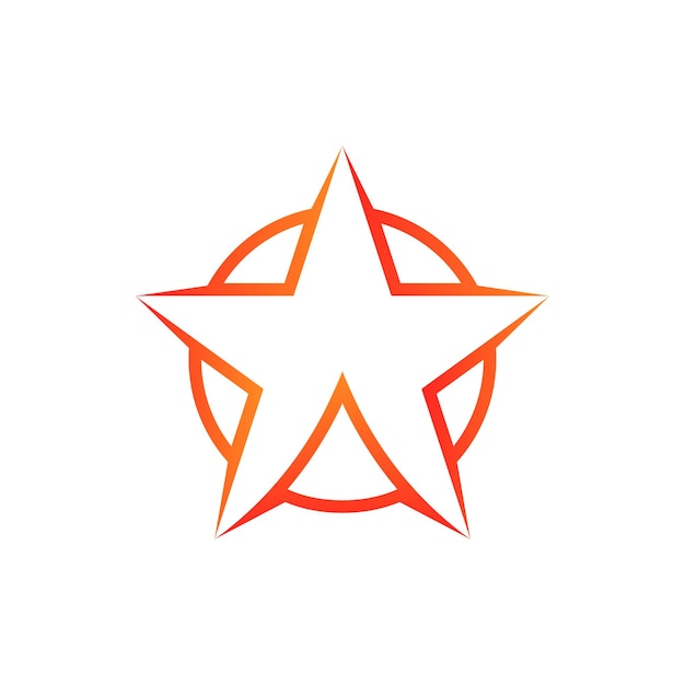 Abstract star logo vector design template