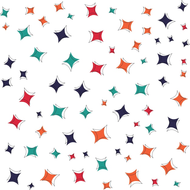 Vector abstract star pattern