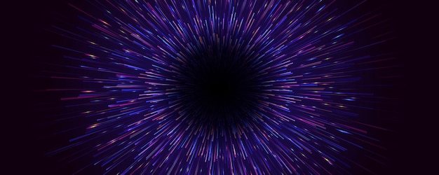 Abstract Starburst dynamic motion lines circular geometric background