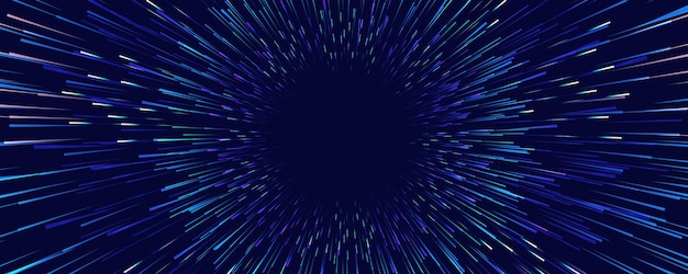 Abstract Starburst dynamic motion lines circular geometric background