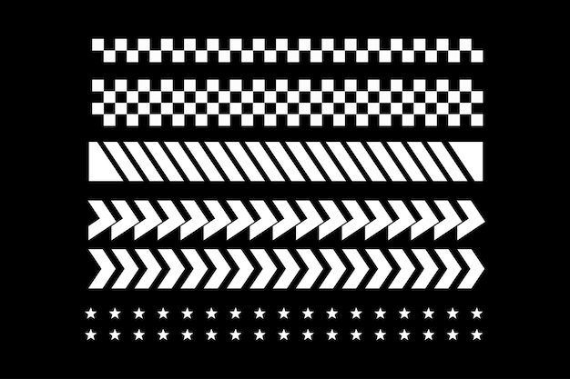 Abstract strip lines for decoration design