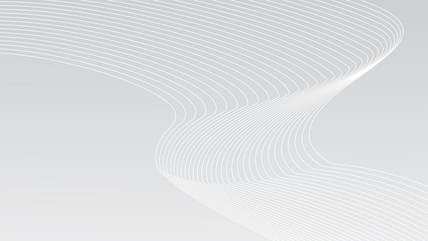Вектор Абстрактный полосатый фон белый цвет фон волнистые линии рисунок векторная иллюстрация