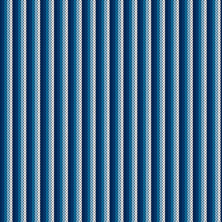Vector abstract striped knitted pattern
