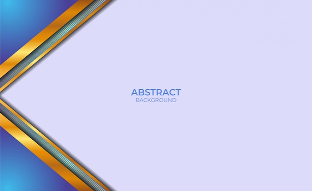 Abstract Style Blue And Gold Design