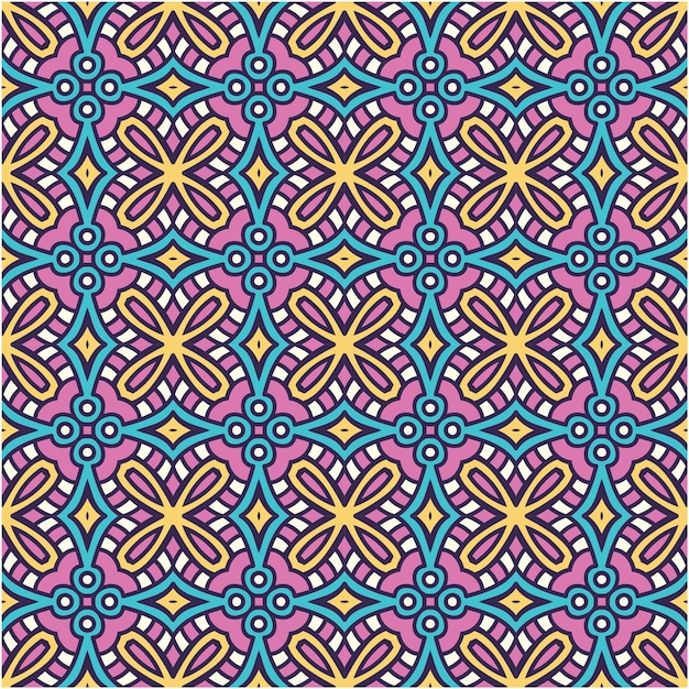 Abstract style ethnic seamless pattern