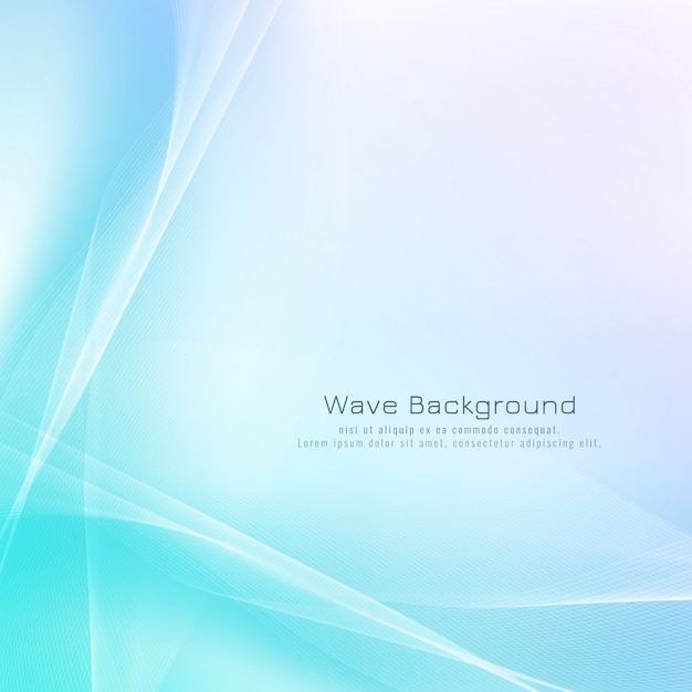 Vector abstract stylish blue wave background