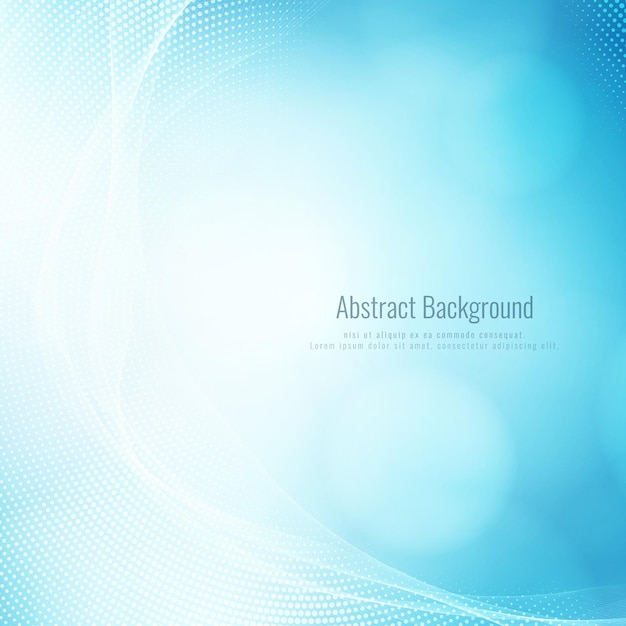 Vector abstract stylish blue wave modern background