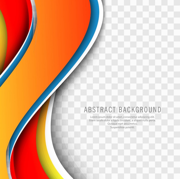 abstract stylish colorful business wave background