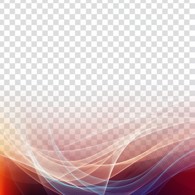 Vector abstract stylish colorful wave transparent background