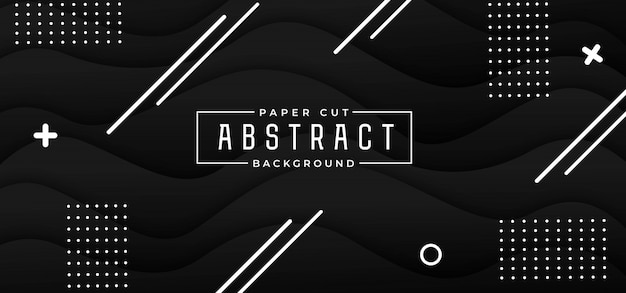 Abstract stylish paper cut background