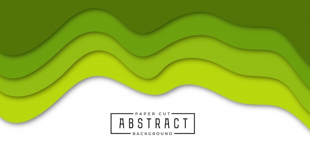 Vector abstract stylish paper cut background