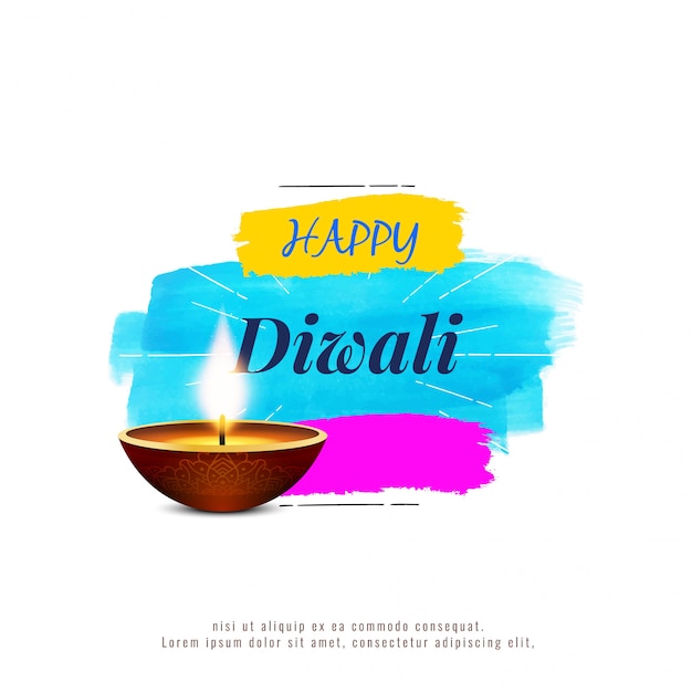 Fondo di diwali felice religioso alla moda astratto