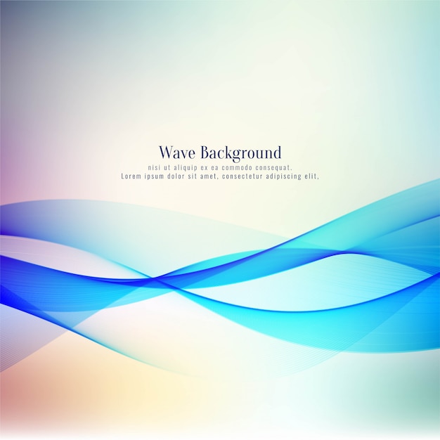 Abstract stylish wave design vector background