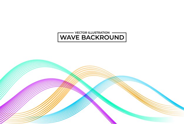 Abstract stylish wave flowing transparent design banner