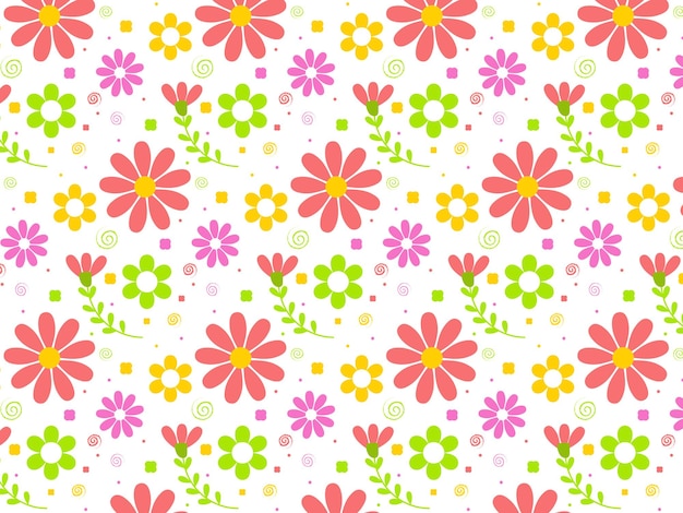 Vector abstract summer floral flower background pattern