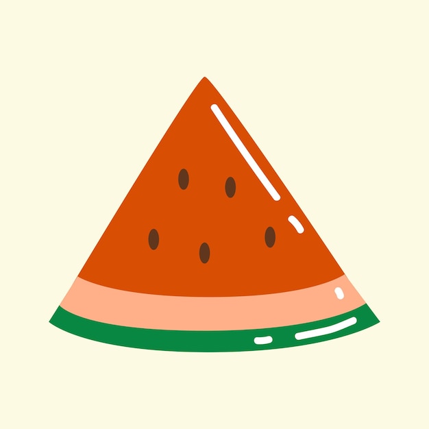 Abstract summer food icon design art