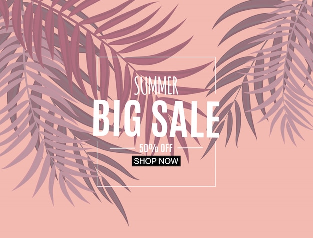 Abstract Summer Sale banner